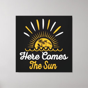 Toile Voici venir le soleil