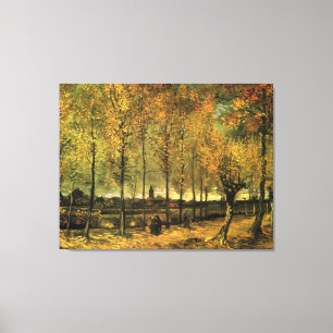Toile Voie avec des peupliers par Vincent van Gogh. Impr