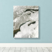 Toile Voies de neige et de nuages (Insitu (Plancher de Bois))