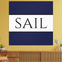 VOIL Large Sporty Marine Marine Bleue Bleu Blancs