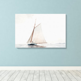 Toile Voile au large de Gloucester Winslow Homer