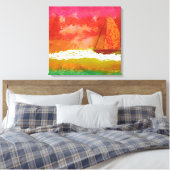 Toile Voile Ciel rouge (Insitu(Chambre))