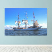 Toile Voile Vessel Flags Canvas Art (Insitu (Plancher de Bois))