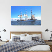 Toile Voile Vessel Flags Canvas Art (Insitu(Chambre))