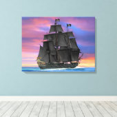 Toile Voiles noires des sept mers (Insitu (Plancher de Bois))