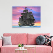 Toile Voiles noires des sept mers (Insitu(Salon))