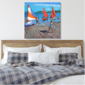 Toile Voiles rouges et blanches Abersoch (Insitu(Chambre))