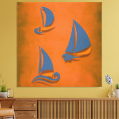 Toile Voilier coloré (Insitu(Salon))