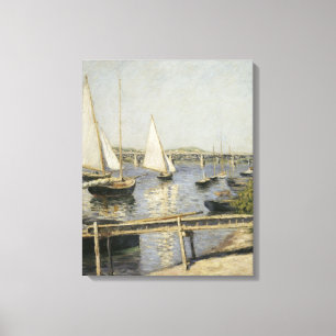 Toile Voiliers à Argenteuil par Gustave Caillebotte
