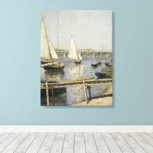 Toile Voiliers à Argenteuil par Gustave Caillebotte