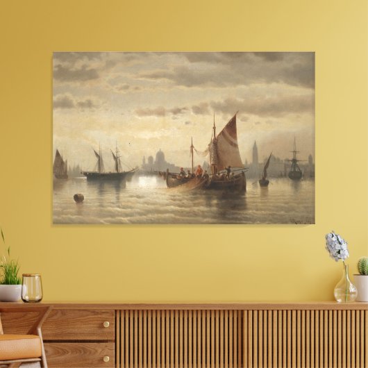 Toile Voiliers devant Venise (Insitu(Salon))