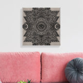 Toile Voir l'oeil dans le dessin de géométrie sacrée (Insitu(Salon))