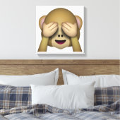 Toile Voir No Evil Monkey - Emoji (Insitu(Chambre))