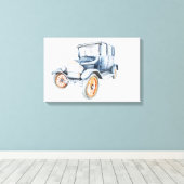 Toile Voiture ancienne. (Insitu (Plancher de Bois))