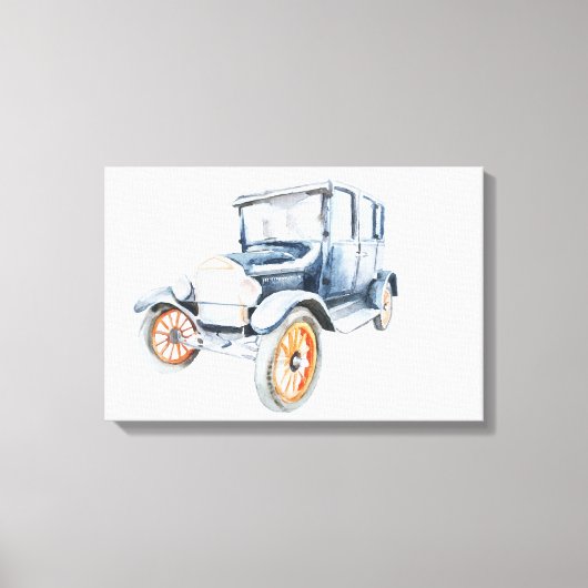 Toile Voiture ancienne. (Recto)
