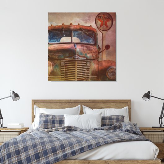 Toile Voiture ancienne roustée (Insitu(Chambre))