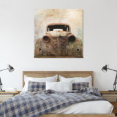 Toile Voiture ancienne roustée (Insitu(Chambre))