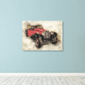 Toile Voiture antique (Insitu (Plancher de Bois))