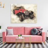 Toile Voiture antique (Insitu(Salon))