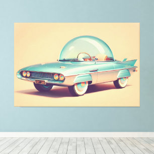 Toile Voiture Blaster à Bulle Futuriste Atomique