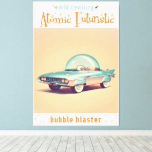 Toile Voiture Blaster à Bulle Futuriste Atomique