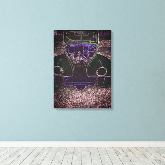 Toile Voiture classique (Insitu (Plancher de Bois))