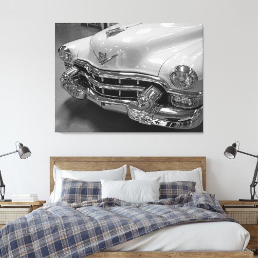 Toile Voiture classique vintage Cadillac (Insitu(Chambre))