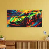 Toile voiture de course hyper stylisée (Insitu(Salon))