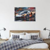 Toile Voiture de course supercar Orange GTR (Insitu(Chambre))