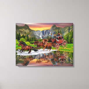 TOILE VOITURE DE WELLS FARGO