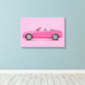 Toile Voiture Rose Chaud (Insitu (Plancher de Bois))