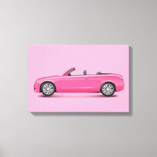 Toile Voiture Rose Chaud (Recto)