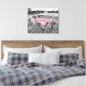 Toile Voiture Vintage Rose (Insitu(Chambre))