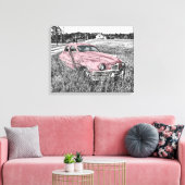 Toile Voiture Vintage Rose (Insitu(Salon))