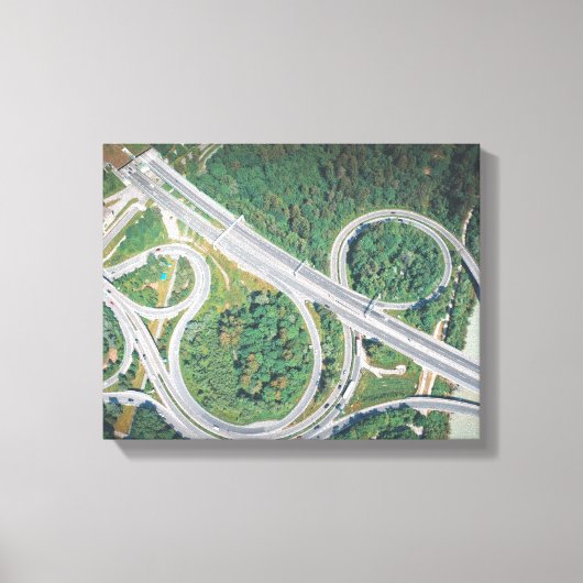 Toile voitures sur la route (Recto)