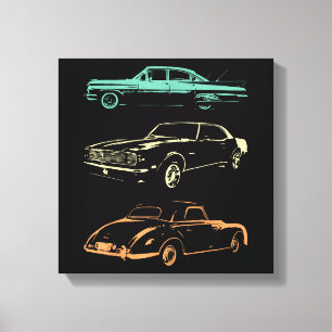 Toile Voitures Vintage - 80s & 90s Graphic Retro