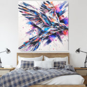Toile Vol de liberté chromatique (Insitu(Chambre))