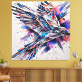 Toile Vol de liberté chromatique (Insitu(Salon))