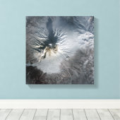 Toile Volcan Shiveluch en Russie (Insitu (Plancher de Bois))