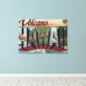Toile Volcano, Hawaii - Scènes de grandes lettres (Insitu (Plancher de Bois))