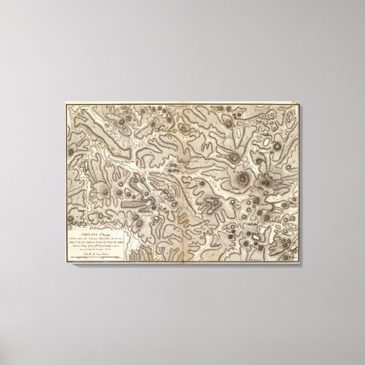 Toile Volcans Haute Loire (Recto)