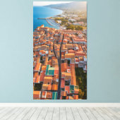 Toile Voler au-dessus des toits de la ville (Insitu (Plancher de Bois))