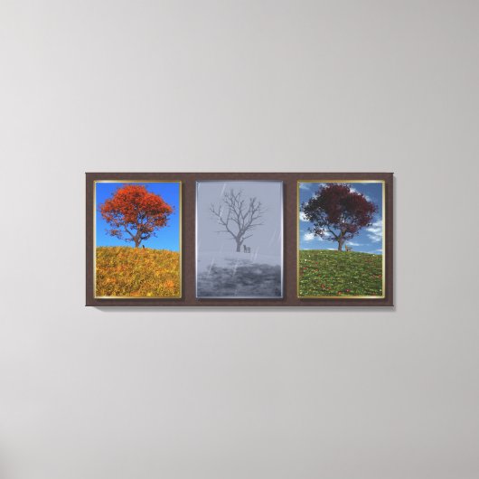 Toile Voler rapidement les années Triptych Canvas Imprim (Recto)