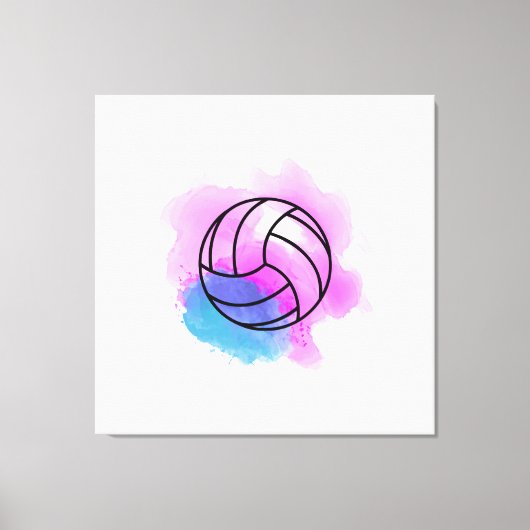Toile Volleyball aquarelle (Recto)