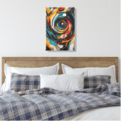 Toile Vortex tourbillonnant Expressionnisme Abstrait Art (Insitu(Chambre))