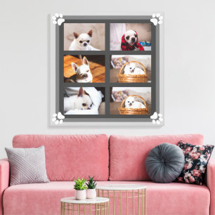 Toile Votre chiot chien de compagnie personnalisation ph