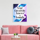Toile Votre créativité est sans limites (Insitu(Salon))