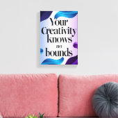 Toile Votre créativité est sans limites (Insitu(Salon))