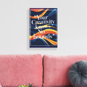 Toile Votre créativité est sans limites (Insitu(Salon))