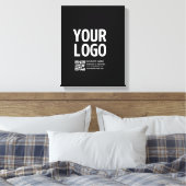 Toile Votre logo avec code QR et texte modifiables (Insitu(Chambre))
